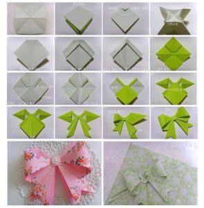 Fold scheme arc origami decorative (origami) Adaugă un scheme de origami funda decorativa