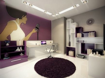 Combinația de gri în Domfront interior (interior gri) Combinația de culoare gri în interior, Domfront