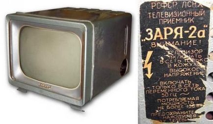 Televizoarele Uniunii Sovietice (dispozitivul aplicat la cinescop) Televizoarele Uniunii Sovietice
