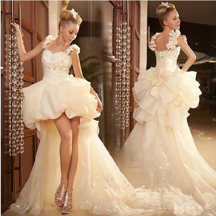 Trend 2016 rochie de mireasa scurta (rochie) Trend rochie de mireasa scurta 2016