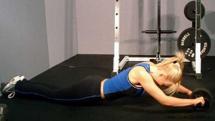 Exerciții cu sistem de role de gimnastică pentru abdominală și din spate (complex) Exerciții cu sistem de role de gimnastică pentru abdominale și înapoi