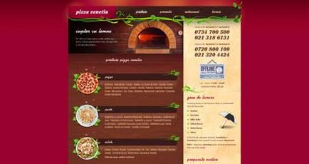 Delicioase restaurante de design site-ul web (site-uri) Delicios web site-ul restaurante de design