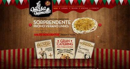Delicios web site design de restaurante (restaurante) Delicios web site-ul restaurante de design