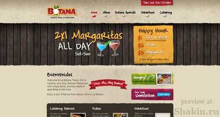 restaurante Delicious site-ul web design (site-ul frumos al restaurantului) Delicios web site-ul restaurante de design