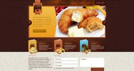 restaurante Delicious site-ul web design (site-ul frumos al restaurantului) Delicios web site-ul restaurante de design