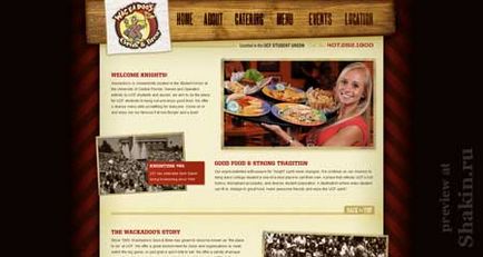 restaurante Delicious site-ul web design (site-ul frumos al restaurantului) Delicios web site-ul restaurante de design