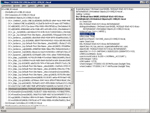 Recuperare elemente șterse (obiecte funerara) în directorul activ (Windows 2008) Recuperare elemente șterse (obiecte funerara) în directorul activ