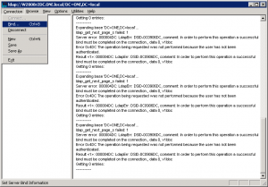 Recuperare elemente șterse (obiecte funerara) în directorul activ (Windows 2003) Recuperare elemente șterse (obiecte funerara) în directorul activ