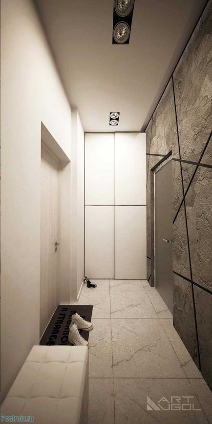 Întâlnește! Interiorul modern al unui apartament studio, cu o nișă (studio) Întâlnește! Interiorul modern al unui apartament studio cu o nișă