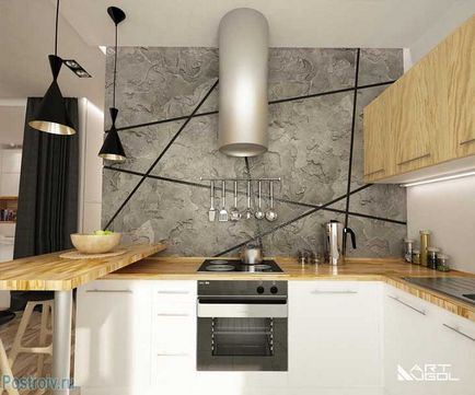 Întâlnește! Interiorul modern al unui apartament studio, cu o nișă (apartament) Întâlnește! Interiorul modern al unui apartament studio cu o nișă