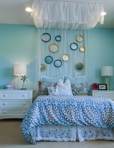 Oglinda deasupra patului tăblia decor tradițional, un design dormitor (oglindă deasupra patului de Feng Shui) Oglinda deasupra patului tăblie decor tradițional, design-dormitor
