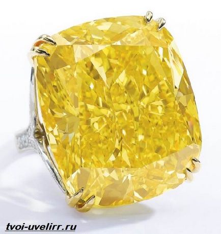 diamant galben (inel cu diamant galben) diamant galben
