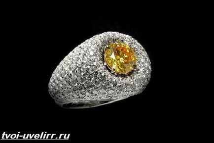 diamant galben (diamant galben inel de logodna) diamant galben