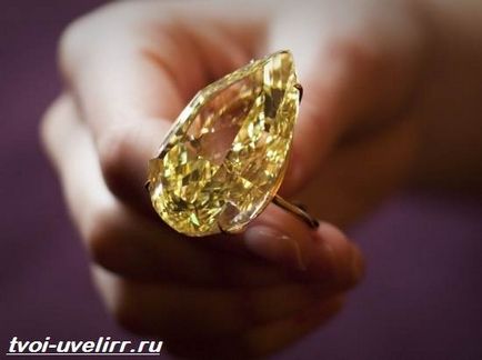 diamant galben (diamant galben. Proprietatea) diamant galben