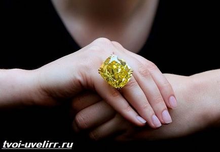 diamant galben (diamant galben. Proprietatea) diamant galben
