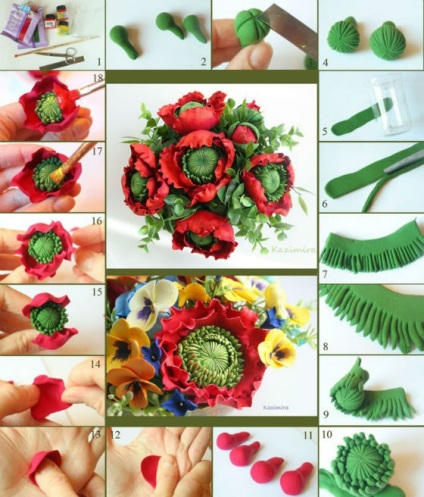 flori artificiale argilă (flori) floare de argilă artificială