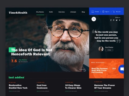 Ne inspirăm de la proiectare site-uri de știri (inspirație) Inspirați de la proiectare site-uri de știri