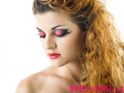 Red machiaj - 70 fotografii (Red) Red machiaj - 70 fotografii