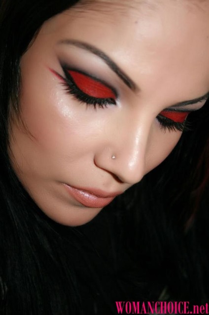 Red machiaj - 70 fotografii (Red) Red machiaj - 70 fotografii