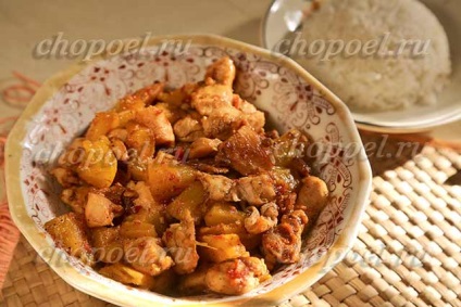 Pui cu ananas într-o tigaie, reteta (reteta pan ananas) Pui cu ananas intr-o tigaie, reteta