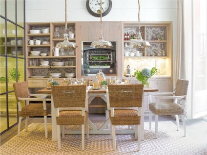 Bucătărie în stil rustic fotografie a unui interior frumos (foto) Bucătărie în stil rustic fotografie de interioare frumoase