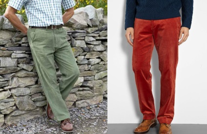 selecție pantaloni de catifea cord regula pentru bărbați și combinație de caracteristici (pantaloni) Pantaloni de catifea pentru bărbați de alegere și combinații de caracteristici