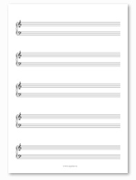 foaie de imprimare Sheet a4 (print) foaie A4 Muzica de imprimare