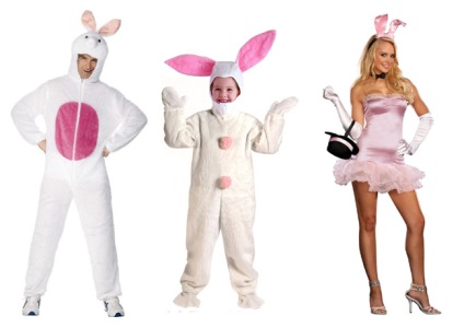 Anul Nou costum de iepure (costum de iepure cu mâinile) Costum de iepure de Anul Nou