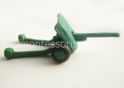 Armele de plastilină (modelare lut) Arme de plastilină