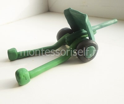 Armele de plastilină (modelare lut) Arme de plastilină