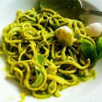 Paste cu sos pesto (pesto paste) Paste cu sos pesto