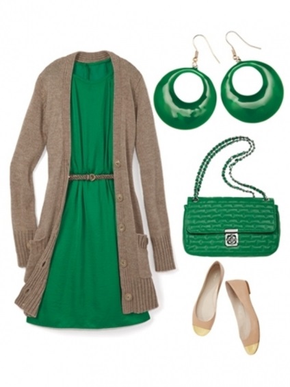 Din ceea ce sa poarte rochie verde (rochie) Din ceea ce sa poarte rochie verde
