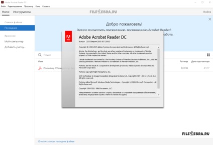 Adobe Acrobat Reader DC - free download cititor Adobe Acrobat, filezebra