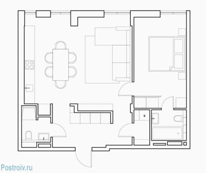 Stilul interior minimalist al apartamentului