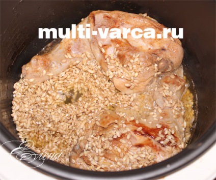 multivarka de pui în orz (orz) Pui cu orz perla in multivarka