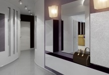 Holurile într-un stil modern și fotografii de interior, design modern și ideea cu un apartament de mici dimensiuni