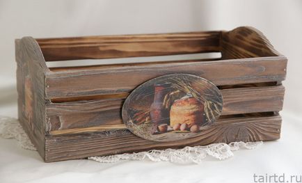 Декупаж хлібного короба (короба) Декупаж хлібного короба