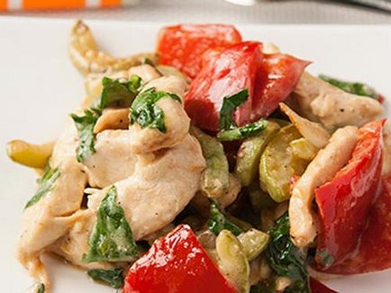 Гарячий салат з куркою 1 (закуски) Гарячий салат з куркою 1