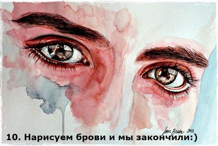 Як намалювати очі аквареллю (очі) Як намалювати очі аквареллю