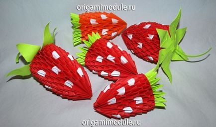 Полуниця орігамі (орігамі) Полуниця орігамі