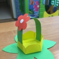 Кошик з мила і атласної стрічки (дитячі садки) Кошик з мила і атласної стрічки