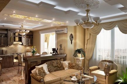 Кухня-вітальня в класичному стилі 50 фото дизайн-проектів, їдальня (стилі) Кухня-вітальня в класичному стилі 50 фото дизайн-проектів, їдальня