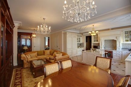 Кухня-вітальня в класичному стилі 50 фото дизайн-проектів, їдальня (фото) Кухня-вітальня в класичному стилі 50 фото дизайн-проектів, їдальня
