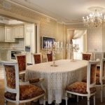 Кухня-вітальня в класичному стилі 50 фото дизайн-проектів, їдальня (фото) Кухня-вітальня в класичному стилі 50 фото дизайн-проектів, їдальня
