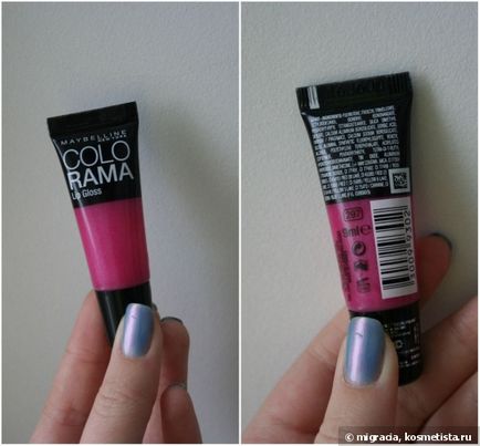 Maybelline ny colorama lip gloss # 589, # 297 відгуки (Свотч) Maybelline ny colorama lip gloss # 589, # 297 відгуки