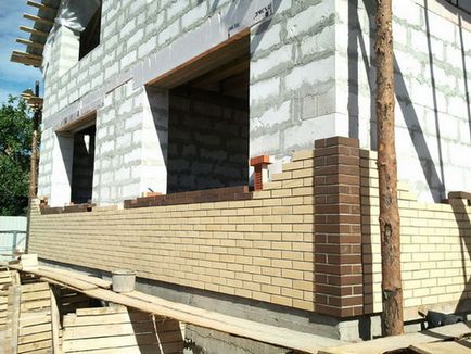 Оригінальна оздоблення фасаду будинку з газобетону (оздоблення фасаду будинку з газобетону) Оригінальна оздоблення фасаду будинку з газобетону