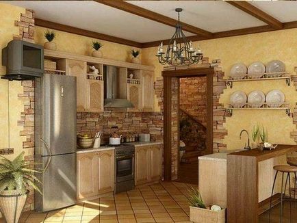 Оздоблення стін на кухні c фото (стін кухні фото) Оздоблення стін на кухні c фото