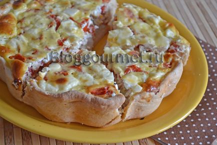 Пиріг з куркою, сиром і помідорами (пирога куркою сиром) Пиріг з куркою, сиром і помідорами