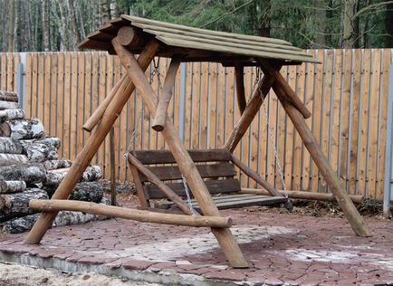 Садові гойдалки своїми руками (будівництво) Садові гойдалки своїми руками