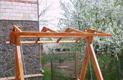 Садові гойдалки своїми руками (будівництво) Садові гойдалки своїми руками